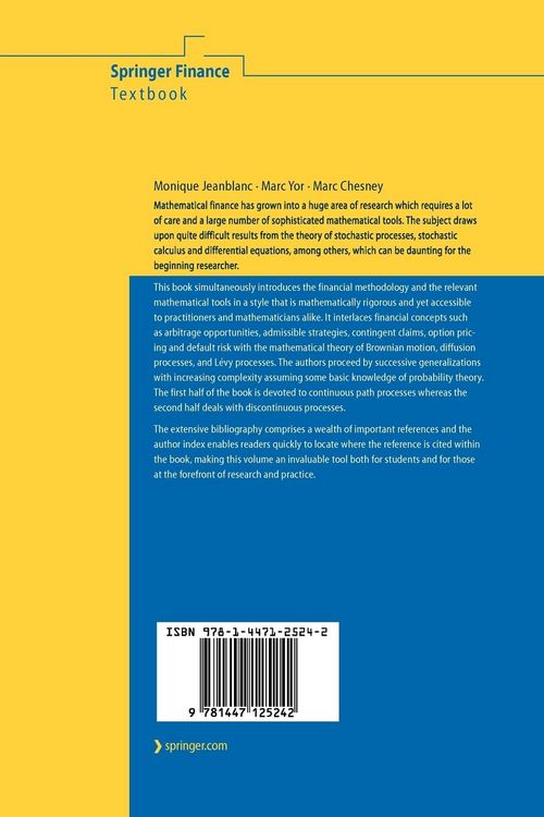 Produktbild: Mathematical Methods for Financial Markets