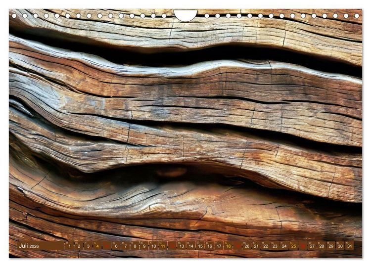 Produktbild: Faszination HOLZ - Strukturen (Wandkalender 2026 DIN A4 quer), CALVENDO Monatskalender