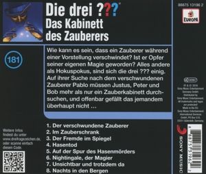 Produktbild: Die drei ??? (181) Das Kabinett des Zauberers