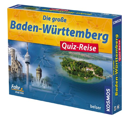 Produktbild: KOSMOS Die gro&szlig;e Baden-W&uuml;rttemberg Quiz-Reise