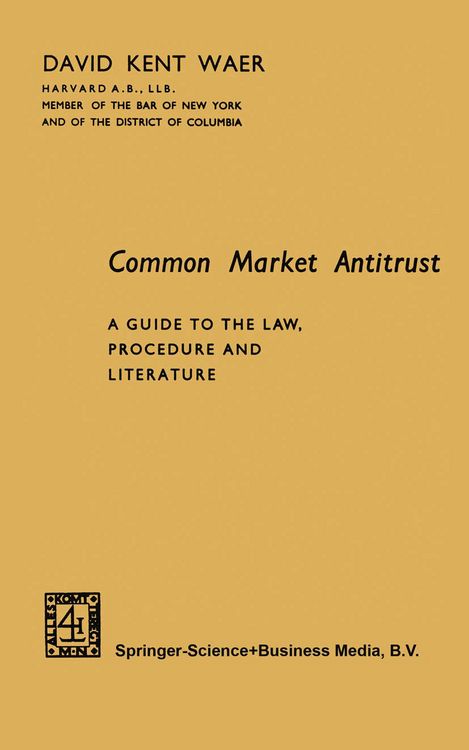 Produktbild: Common Market Antitrust