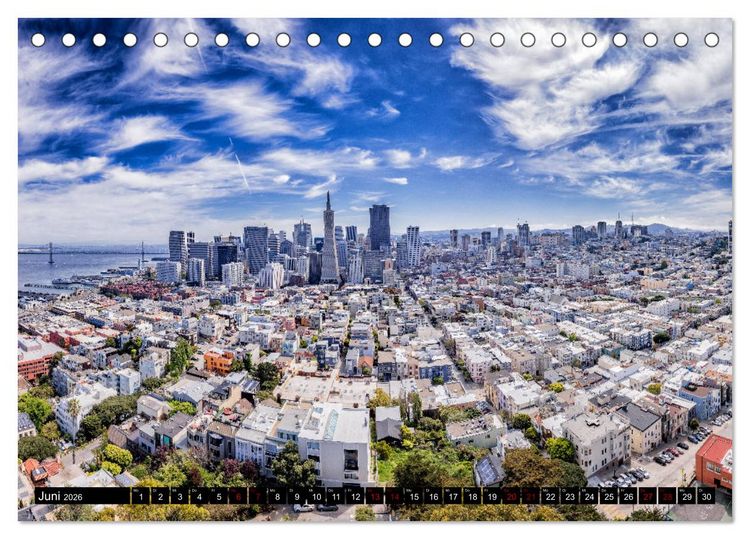 Produktbild: San Francisco Moments (Tischkalender 2026 DIN A5 quer), CALVENDO Monatskalender
