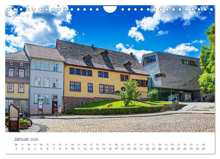 Produktbild: Eisenach - zu F&uuml;&szlig;en der Wartburg (Wandkalender 2026 DIN A4 quer), CALVENDO Monatskalender