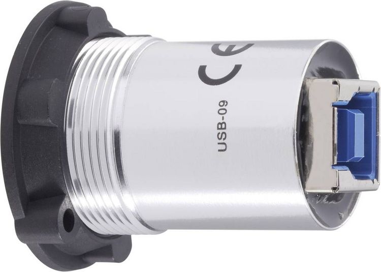 Produktbild: TRU Components USB-09 USB-Einbaubuchse 3.0 Buchse, Einbau Inhalt: 1St.