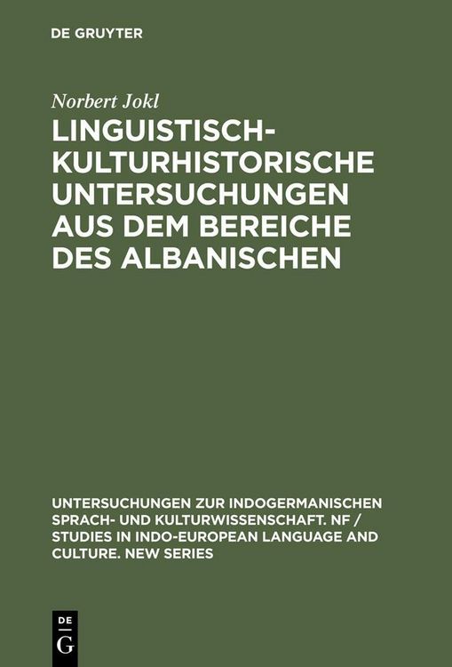 Produktbild: Linguistisch-kulturhistorische Untersuchungen aus dem Bereiche des Albanischen