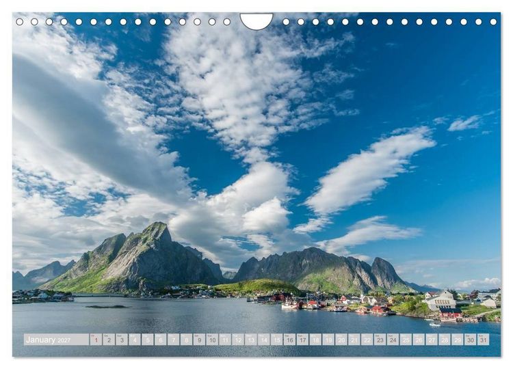 Produktbild: Norway / UK-Version (Wall Calendar 2027 DIN A4 landscape), CALVENDO 12 Month Wall Calendar