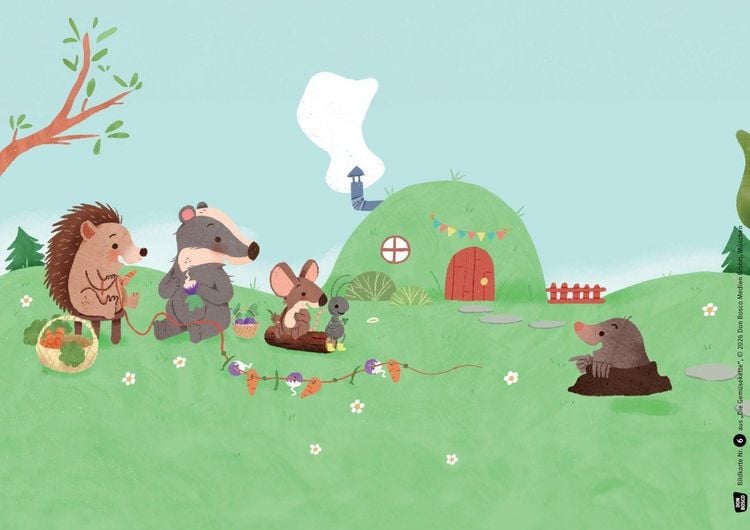Produktbild: Die Gem&uuml;sekette. Kamishibai Bildkartenset