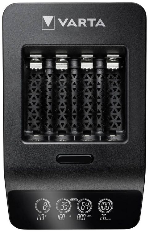 Produktbild: Varta LCD Smart Charger+ 4x 56706 Rundzellen-Ladeger&auml;t NiMH Micro (AAA), Mignon (AA)