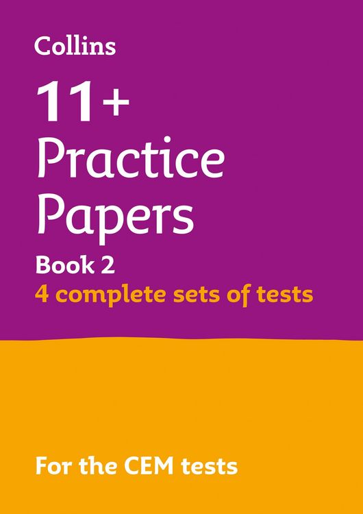 Produktbild: Collins 11+ - 11+ Verbal Reasoning, Non-Verbal Reasoning & Maths Practice Papers Book 2 (Bumper Book with 4 Sets of Tests)