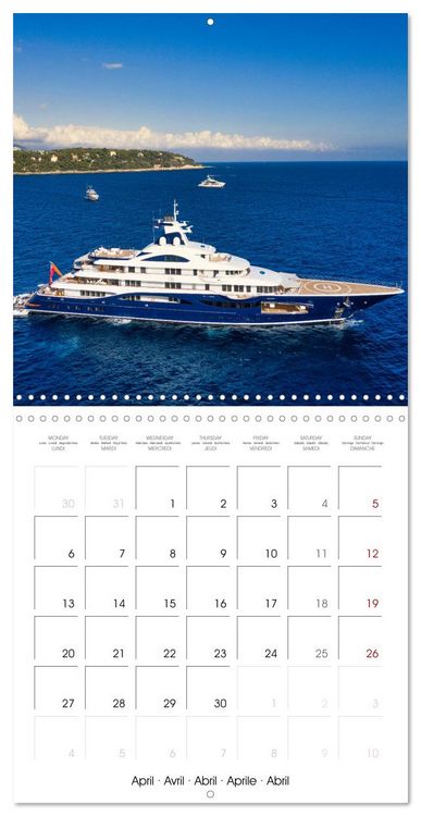 Produktbild: SUPERYACHTS (Wall Calendar 2026 12 &times; 12 Inch) CALVENDO 12 Month Wall Calendar