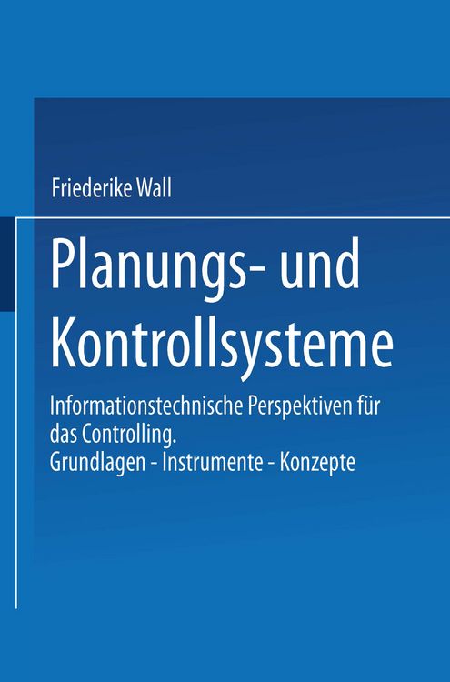 Produktbild: Planungs- und Kontrollsysteme