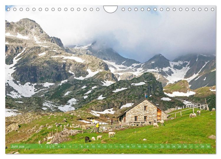 Produktbild: Wunderbares Tessin: Mediterranes Klima und italienisches Flair (Wandkalender 2026 DIN A4 quer), CALVENDO Monatskalender