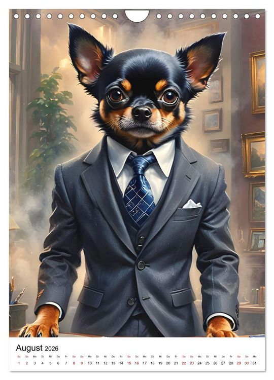 Produktbild: Chihuahua Karrieren (Wandkalender 2026 DIN A4 hoch), CALVENDO Monatskalender