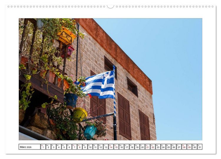 Produktbild: Rhodos, eine Sonneninsel (hochwertiger Premium Wandkalender 2026 DIN A2 quer), Kunstdruck in Hochglanz