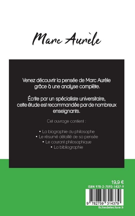 Produktbild: Marc Aur&egrave;le (&eacute;tude et analyse compl&egrave;te de sa pens&eacute;e)