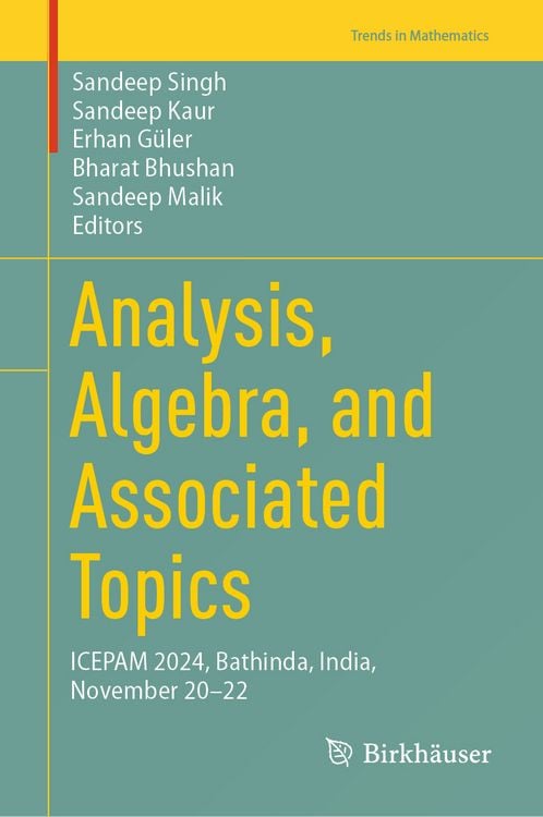 Produktbild: Analysis, Algebra, and Associated Topics