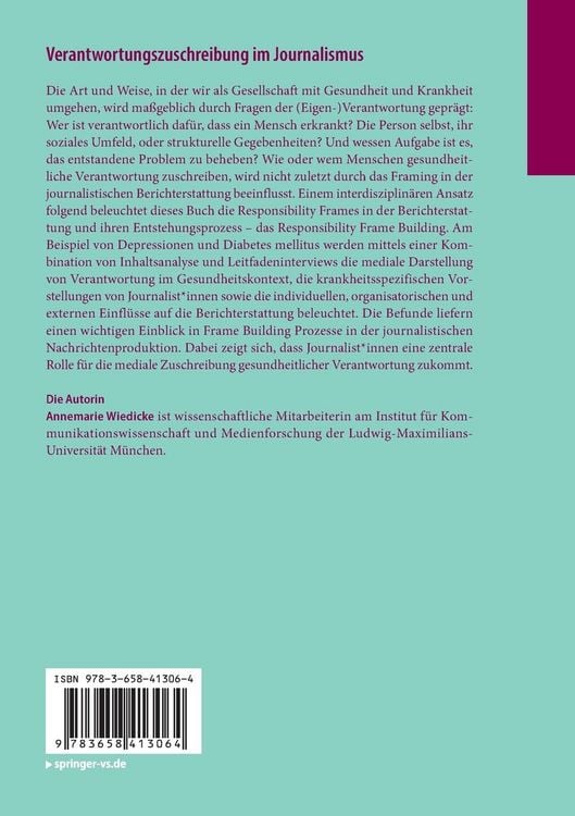 Produktbild: Verantwortungszuschreibung im Journalismus