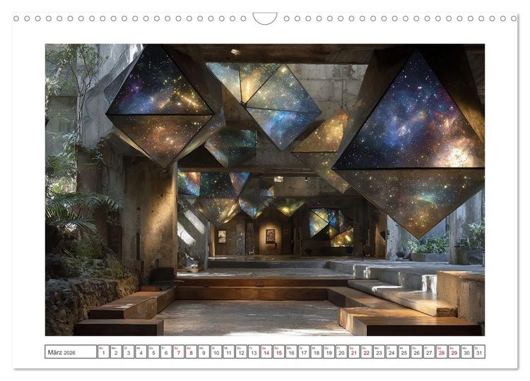 Produktbild: Licht trifft Beton (Wandkalender 2026 DIN A3 quer), CALVENDO Monatskalender