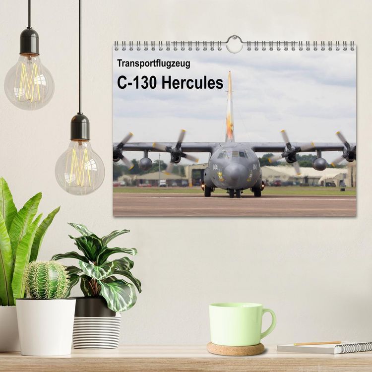 Produktbild: Transportflugzeug C-130 Hercules (Wandkalender 2026 DIN A4 quer), CALVENDO Monatskalender