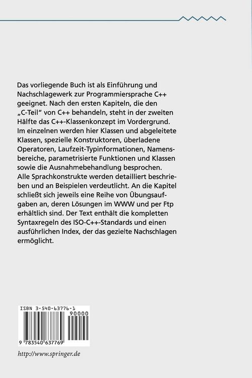 Produktbild: Programmieren in C++