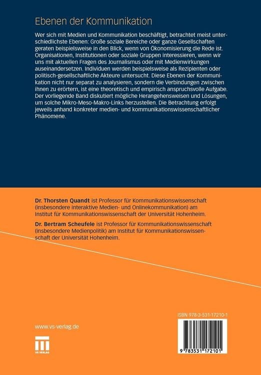 Produktbild: Ebenen der Kommunikation