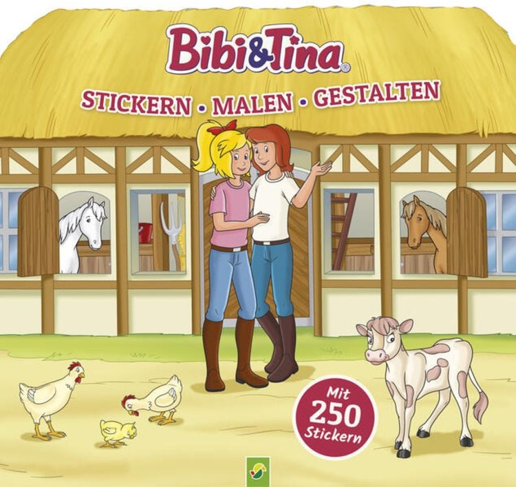 Produktbild: Bibi & Tina - Stickern, Malen, Gestalten. Mit 250 Stickern