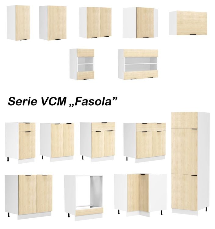 Produktbild: K&uuml;chenschrank 40 cm Unterschrank Schublade Fasola