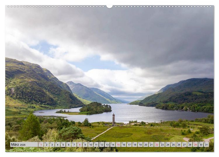 Produktbild: Wundersch&ouml;nes Schottland - Bilderreise durch ein sagenumwobenes Land (Wandkalender 2026 DIN A2 quer), CALVENDO Monatskalender