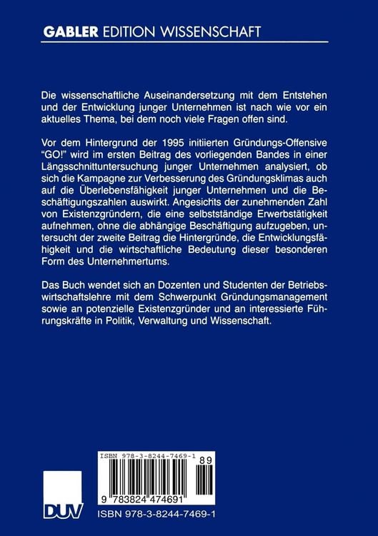 Produktbild: Neue Ergebnisse der Existenzgr&uuml;ndungsforschung