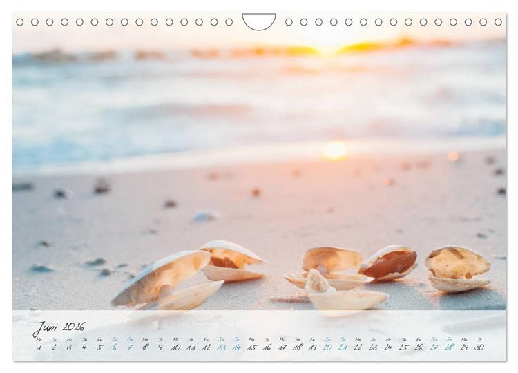 Produktbild: Sehnsucht Meer - Poesie der Stille (Wandkalender 2026 DIN A4 quer), CALVENDO Monatskalender