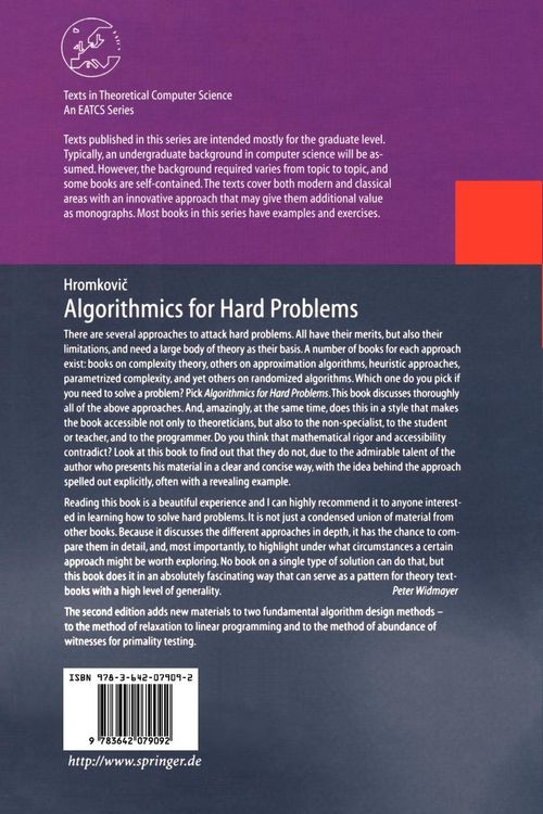 Produktbild: Algorithmics for Hard Problems