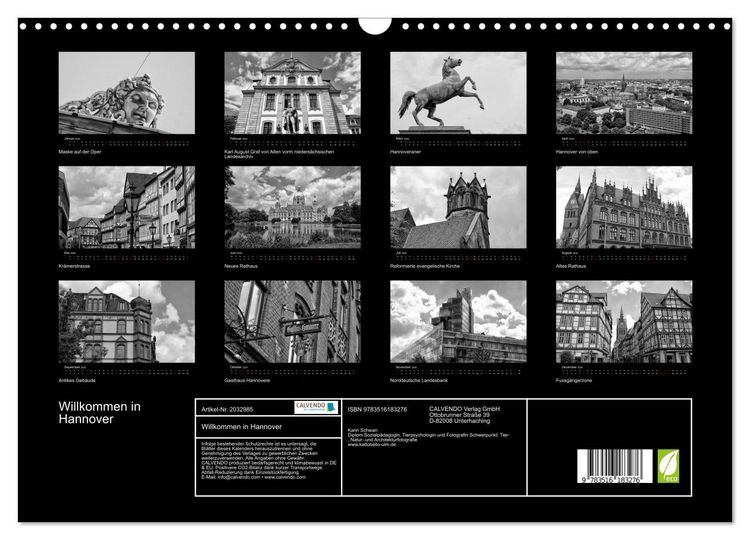 Produktbild: Willkommen in Hannover (Wandkalender 2026 DIN A3 quer), CALVENDO Monatskalender