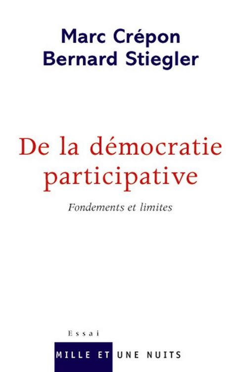 Produktbild: De la d&eacute;mocratie participative