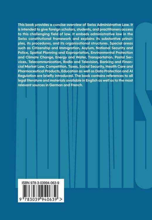 Produktbild: Swiss Administrative Law