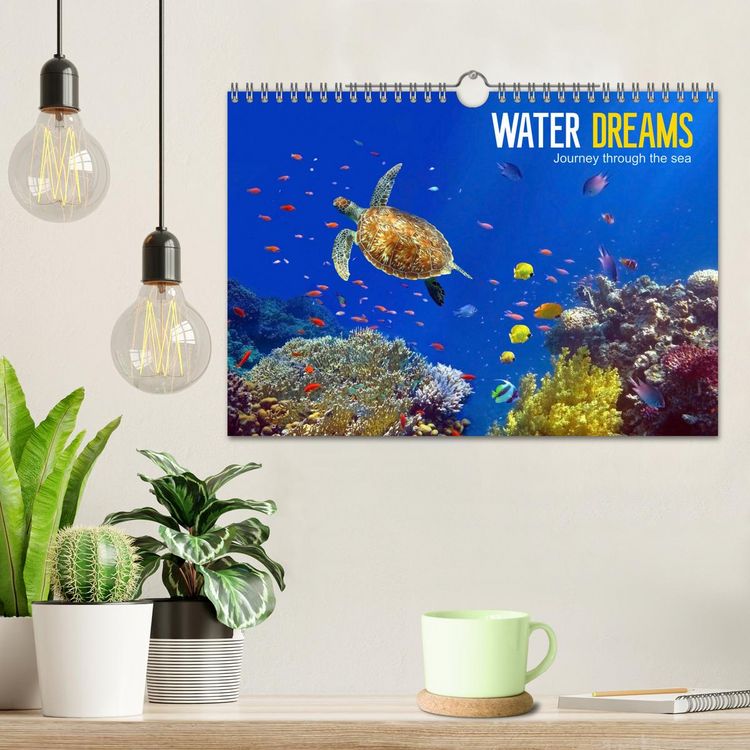 Produktbild: Water Dreams-journey through the sea (Wall Calendar 2026 DIN A4 landscape), CALVENDO 12 Month Wall Calendar