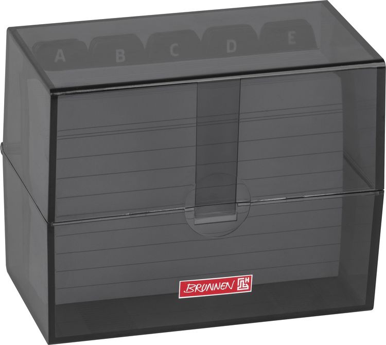 Produktbild: Brunnen Karteibox A7 gef&uuml;llt onyx