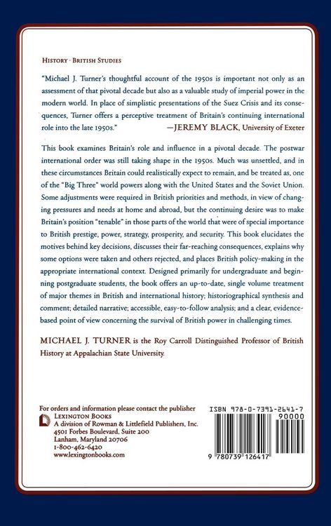 Produktbild: British Power and International Relations during the 1950s