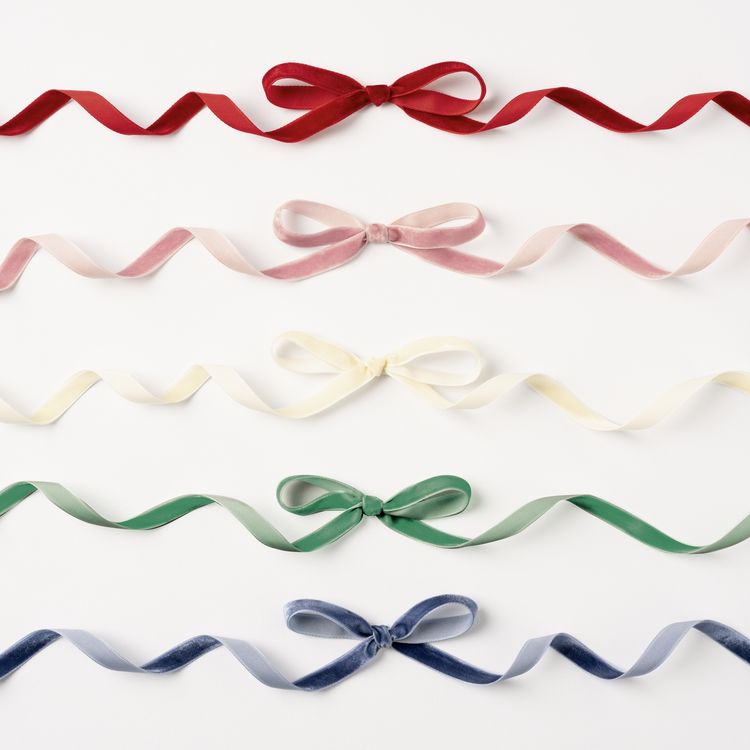 Produktbild: folia Samtb&auml;nder Classic 5 Farben 10mmx2m 5 St&uuml;ck