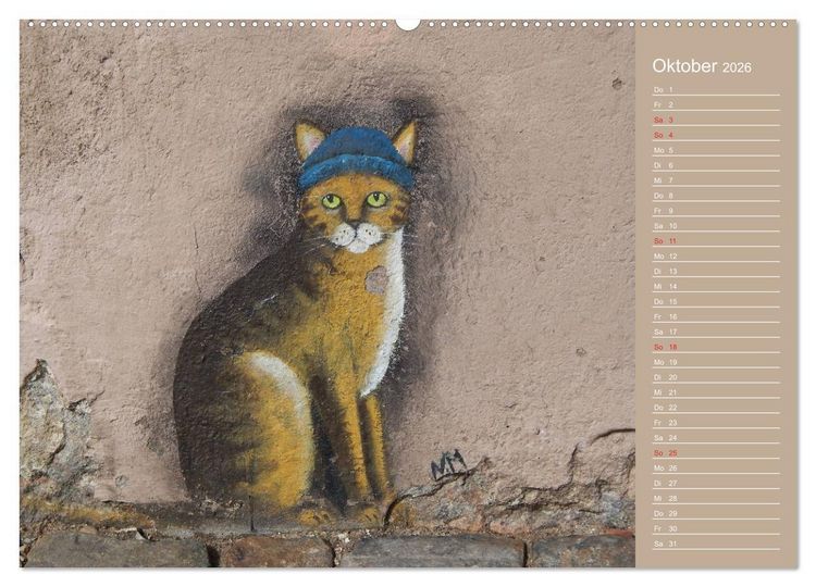 Produktbild: Flensburger Katzen (Wandkalender 2026 DIN A2 quer), CALVENDO Monatskalender