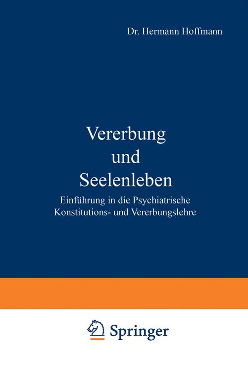 Produktbild: Vererbung und Seelenleben