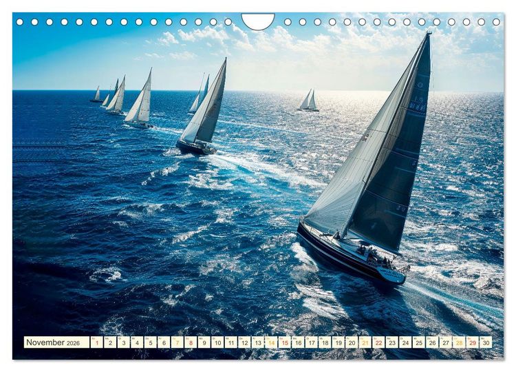 Produktbild: Segeln - sch&ouml;ne Momente (Wandkalender 2026 DIN A4 quer), CALVENDO Monatskalender