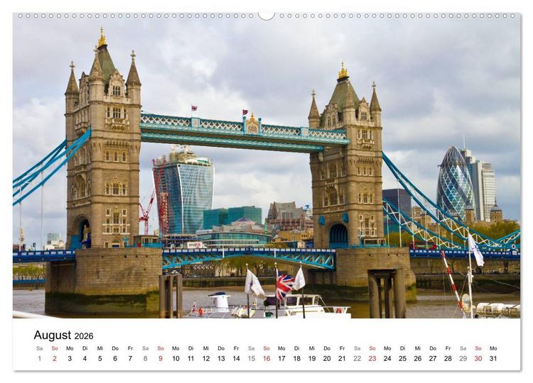 Produktbild: LONDON Willkommen in der Weltstadt (Wandkalender 2026 DIN A2 quer), CALVENDO Monatskalender