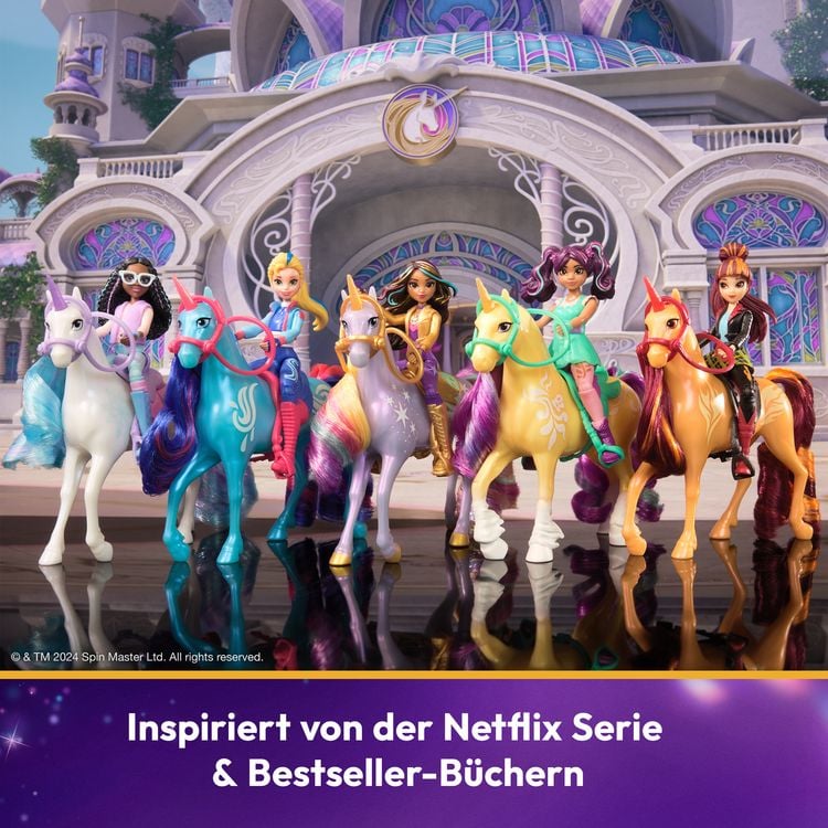 Produktbild: Unicorn Academy Ava und Einhorn Leaf Set - ca. 12 cm
