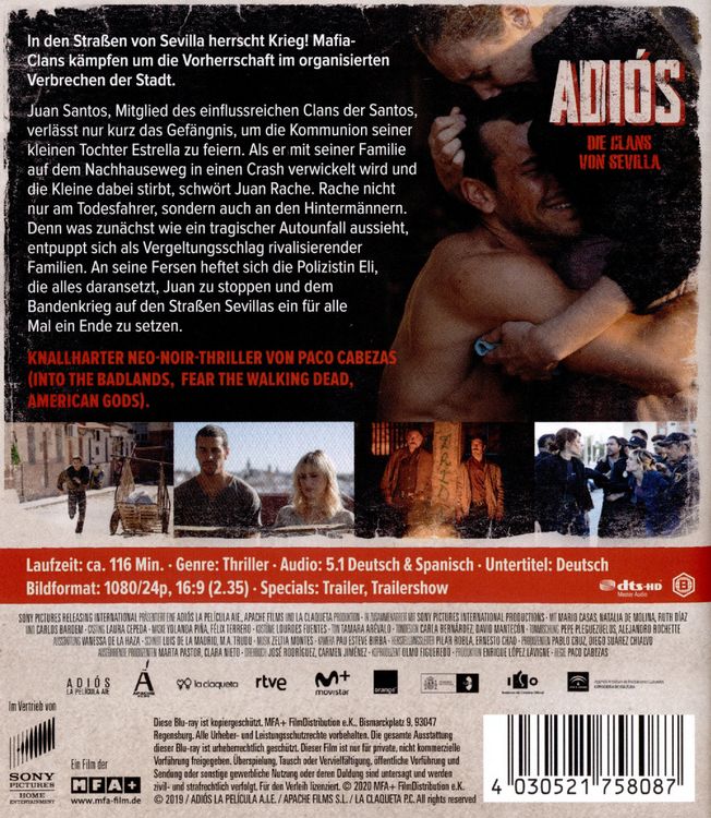 Produktbild: Adi&oacute;s &ndash; Die Clans von Sevilla