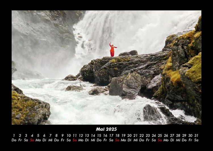 Produktbild: Wasserf&auml;lle 2025 Fotokalender DIN A3