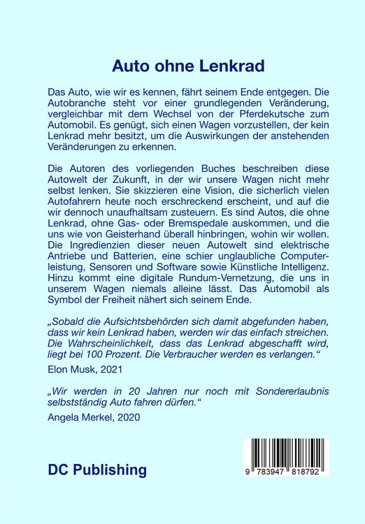 Produktbild: Auto ohne Lenkrad