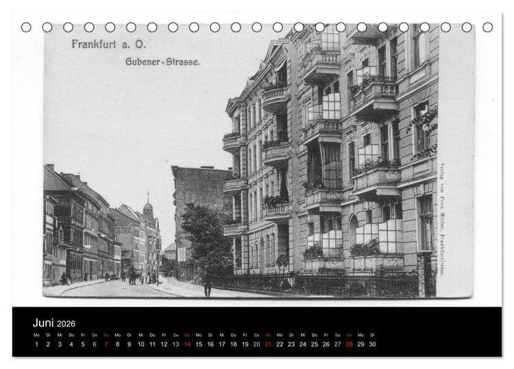 Produktbild: FFO-Geschichten. Historische Ansichtskarten aus Frankfurt (Oder) (Tischkalender 2026 DIN A5 quer), CALVENDO Monatskalender
