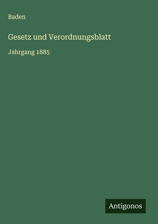 Produktbild: Gesetz und Verordnungsblatt