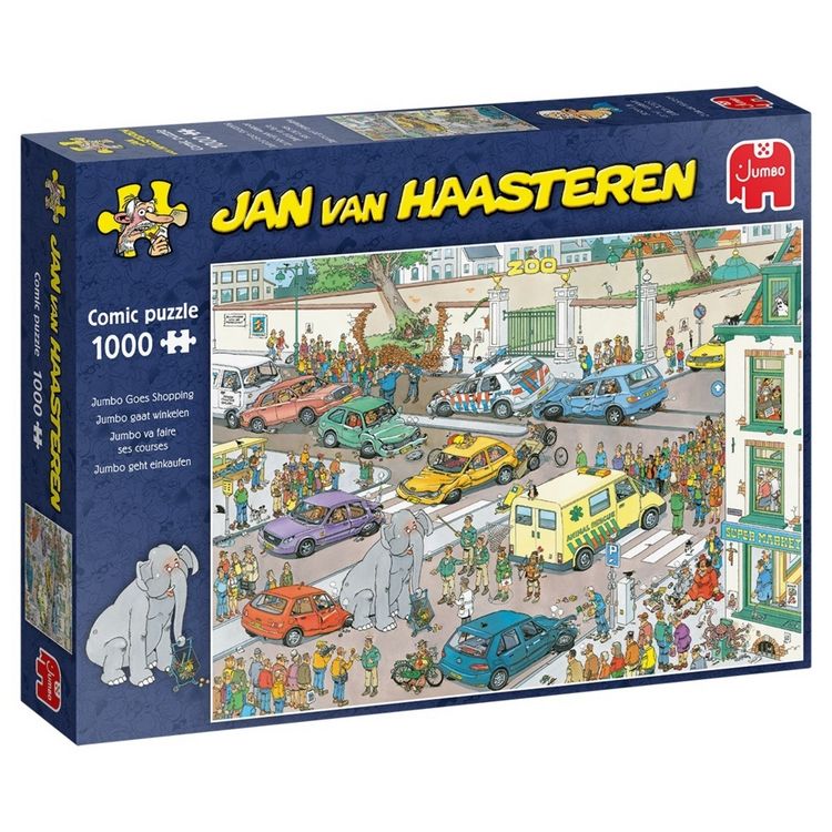 Jan Van Haasteren Oldtimers 1000-Piece Jigsaw Puzzle - Vintage Car