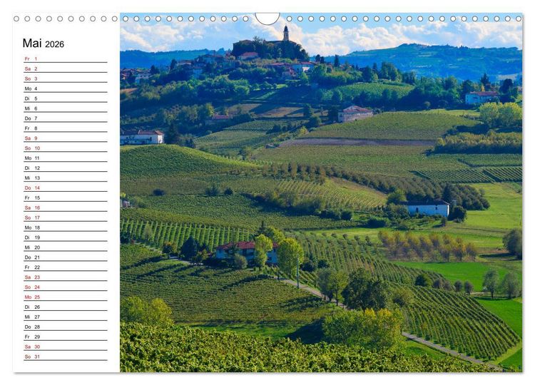 Produktbild: Piemont und Turin (Wandkalender 2026 DIN A3 quer), CALVENDO Monatskalender